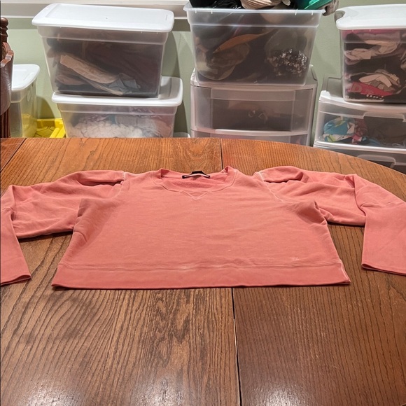 Veronica Beard Coral Pink Cozy Sweatshirt & Jogger Set XL - Picture 7 of 14